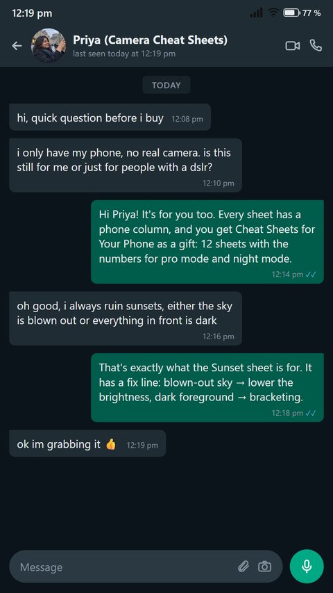 Someone asks before buying whether it works for them, since they only have a phone