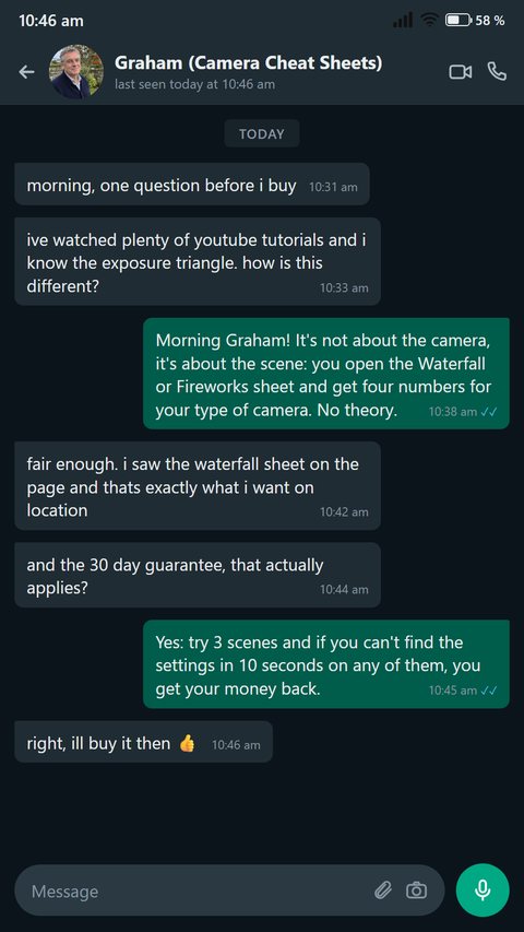 A sceptic asks how this is different from a tutorial video